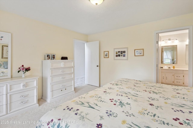 1990 S Waverly Rd, Eaton Rapids, MI 48827 - bedroom with light colored carpet and ensuite bath
