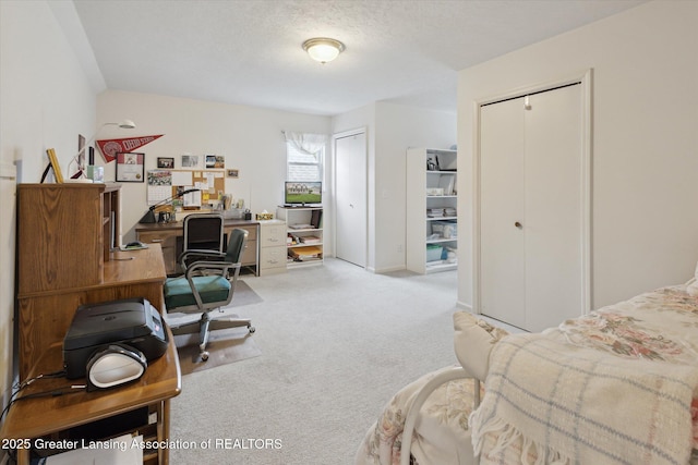 1990 S Waverly Rd, Eaton Rapids, MI 48827 - carpeted office with a textured ceiling
