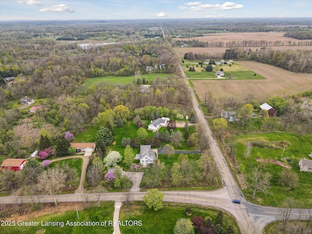 1990 S Waverly Rd, Eaton Rapids, MI 48827 - aerial overview of property's location with rural landscape