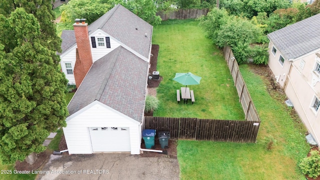 1451 Harvard Rd, East Lansing, MI 48823 - view from above of property
