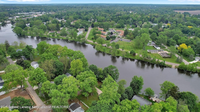 350 Kensington Rd, East Lansing, MI 48823 - drone / aerial view of a large body of water