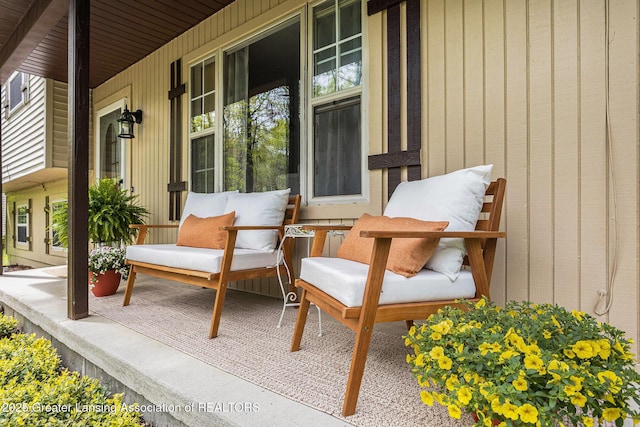 8450 Pineview Lake Dr, Linden, MI 48451 - view of covered porch