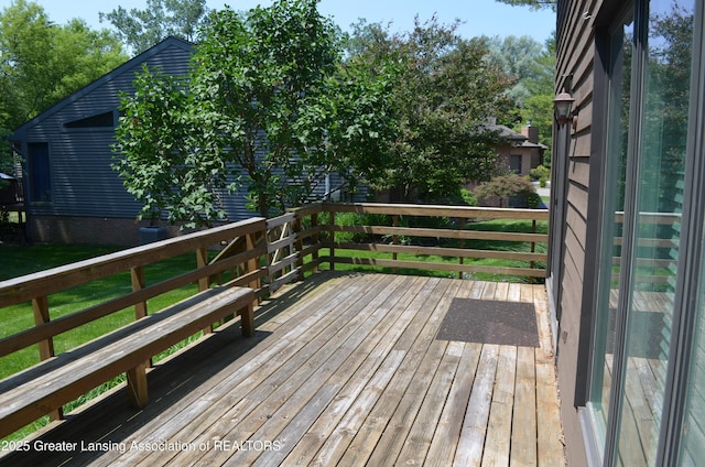 2397 Emerald Forest Cir Unit 26, East Lansing, MI 48823 - view of wooden deck