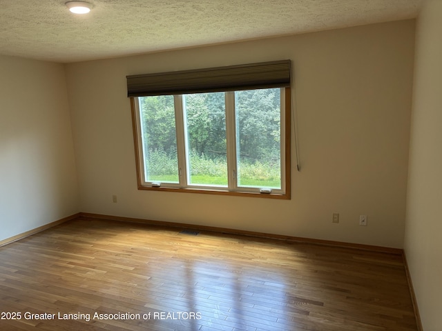 2397 Emerald Forest Cir Unit 26, East Lansing, MI 48823 - empty room with light wood finished floors and a textured ceiling