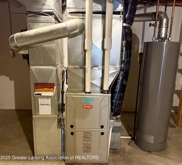 1512 Lindy Dr, Lansing, MI 48917 - utilities featuring water heater and heating unit