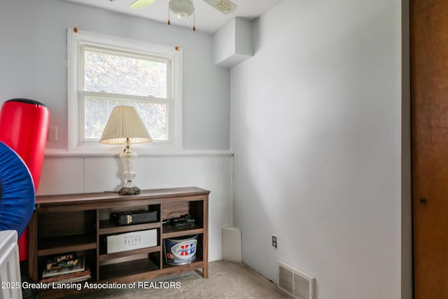 515 Chanticleer Trl, Lansing, MI 48917 - office with carpet floors and ceiling fan