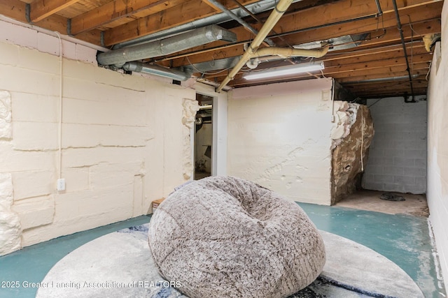 9181 Coleman Rd, Haslett, MI 48840 - view of unfinished basement