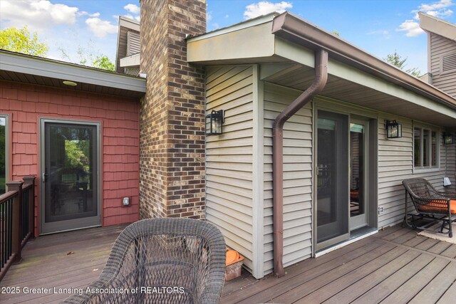 12560 Eaton Rapids Rd, Springport, MI 49284 - view of wooden terrace