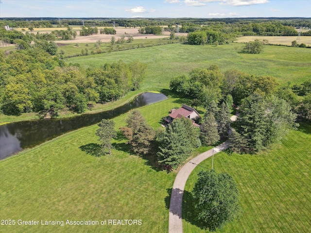 12560 Eaton Rapids Rd, Springport, MI 49284 - overview of rural landscape featuring a large body of water