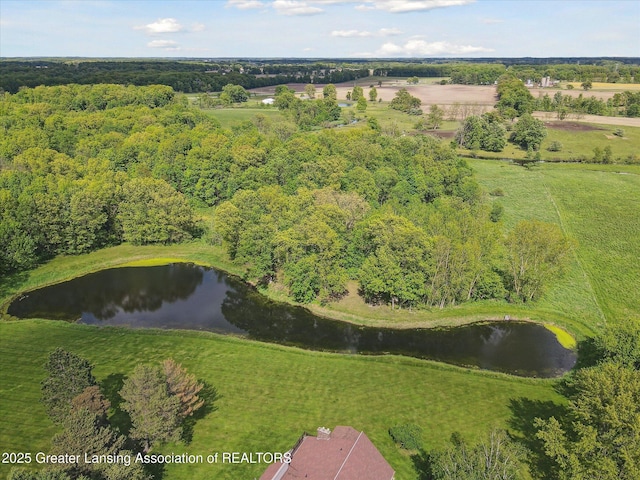 12560 Eaton Rapids Rd, Springport, MI 49284 - aerial overview of property's location with a nearby body of water