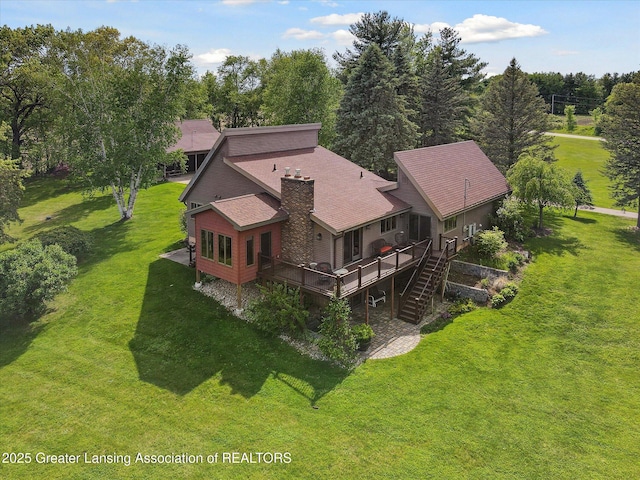 12560 Eaton Rapids Rd, Springport, MI 49284 - aerial view of property and surrounding area