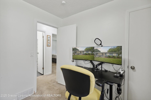 530 S Dibble Blvd, Lansing, MI 48917 - office area with carpet floors, baseboards, and a textured ceiling