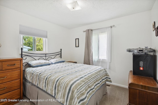 530 S Dibble Blvd, Lansing, MI 48917 - carpeted bedroom with a textured ceiling and baseboards