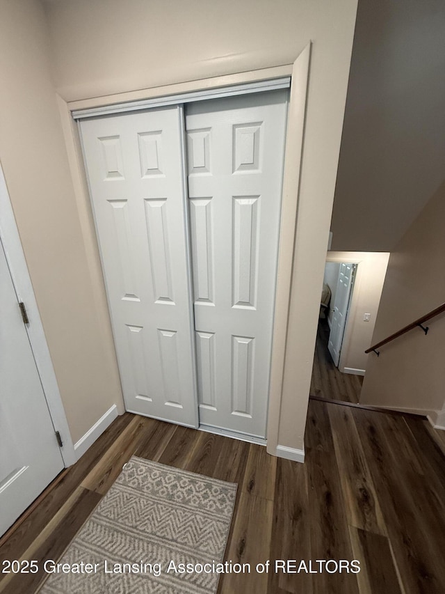 4412 Darron Dr, Lansing, MI 48917 - detailed view of wood finished floors and baseboards