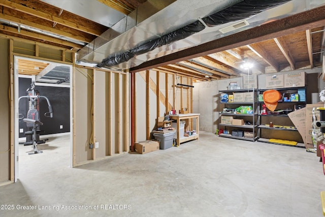 2424 S Canfield Rd, Eaton Rapids, MI 48827 - view of unfinished below grade area