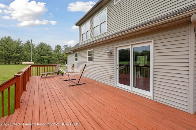 2424 S Canfield Rd, Eaton Rapids, MI 48827 - view of deck