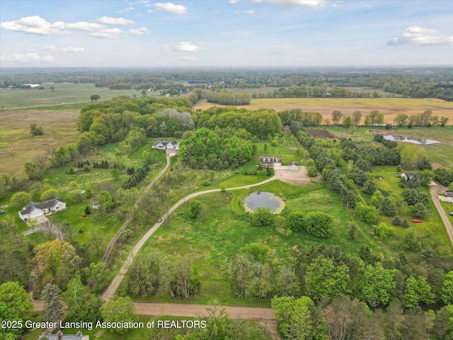 2424 S Canfield Rd, Eaton Rapids, MI 48827 - aerial view of sparsely populated area