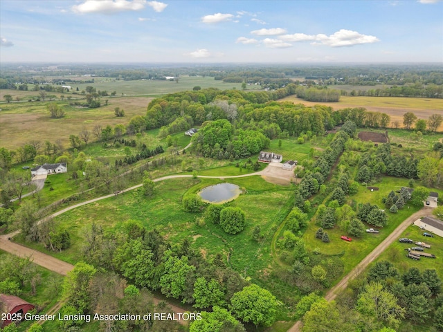 2424 S Canfield Rd, Eaton Rapids, MI 48827 - aerial view of property's location featuring rural landscape