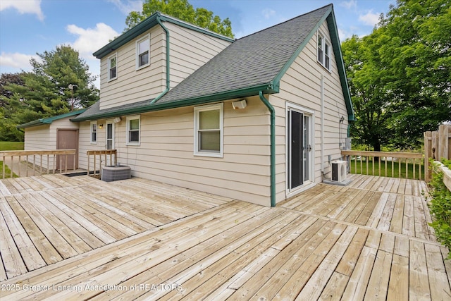 1116 W Service Rd, Mason, MI 48854 - deck with ac unit