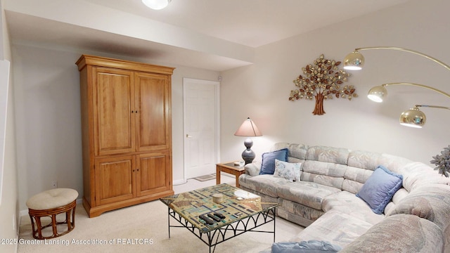 5167 Sapphire Cir, East Lansing, MI 48823 - living room featuring light carpet