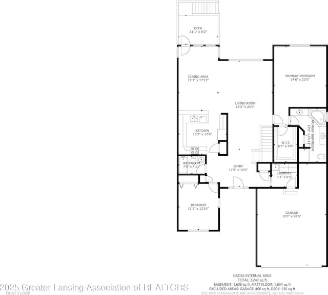 5167 Sapphire Cir, East Lansing, MI 48823 - floor plan / room layout