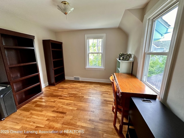 841 Huntington Rd, East Lansing, MI 48823 - office featuring light wood finished floors and baseboards
