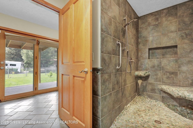345 Linn Rd, Williamston, MI 48895 - full bath featuring tiled shower
