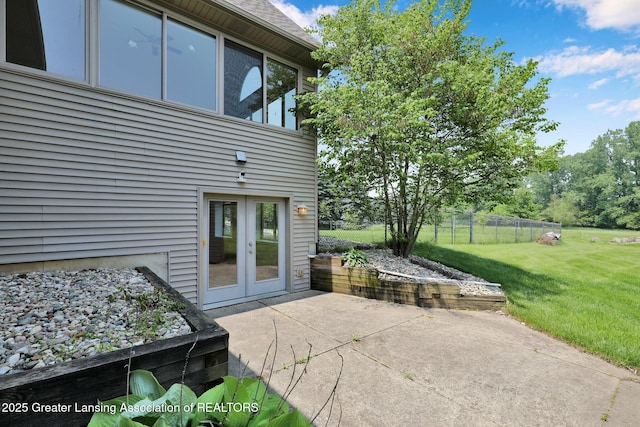 345 Linn Rd, Williamston, MI 48895 - view of patio with french doors