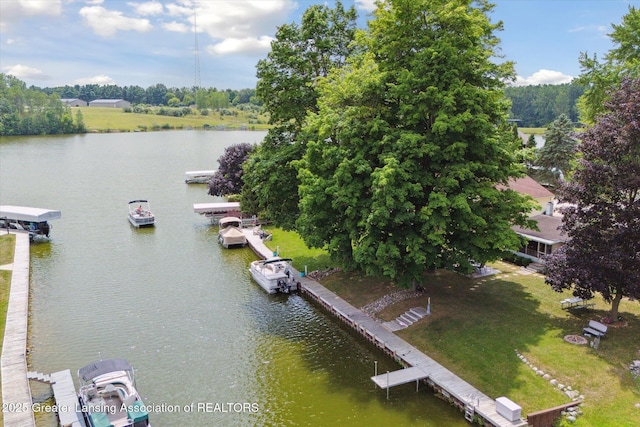 4951 Shore Ln, Perrinton, MI 48871 - bird's eye view of a large body of water