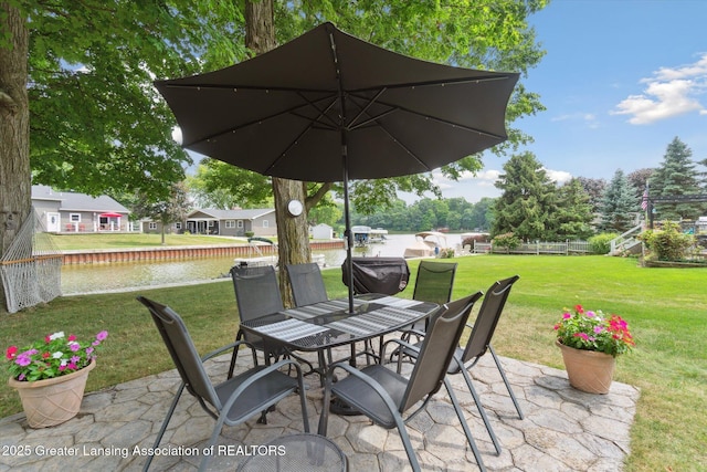 4951 Shore Ln, Perrinton, MI 48871 - view of patio / terrace with outdoor dining space