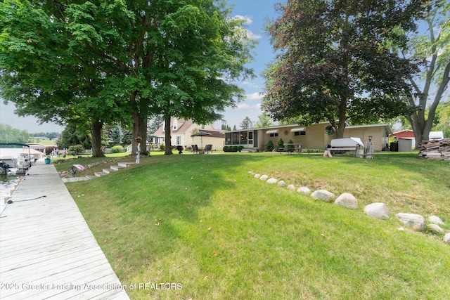 4951 Shore Ln, Perrinton, MI 48871 - view of green lawn