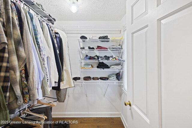 438 Bailey St, East Lansing, MI 48823 - spacious closet featuring wood finished floors