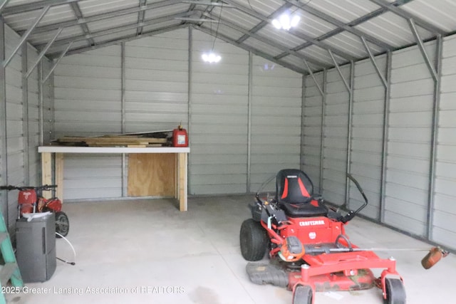 5413 S Waverly Rd, Lansing, MI 48911 - garage with metal wall
