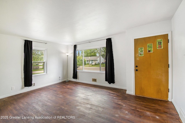 4512 Alpha St, Lansing, MI 48910 - entryway featuring healthy amount of natural light, wood finished floors, and baseboards