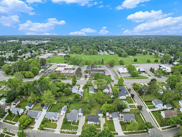 4512 Alpha St, Lansing, MI 48910 - aerial overview of property's location featuring nearby suburban area