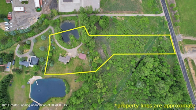 3115 Dietz Rd, Williamston, MI 48895 - view of property location featuring property boundaries highlighted