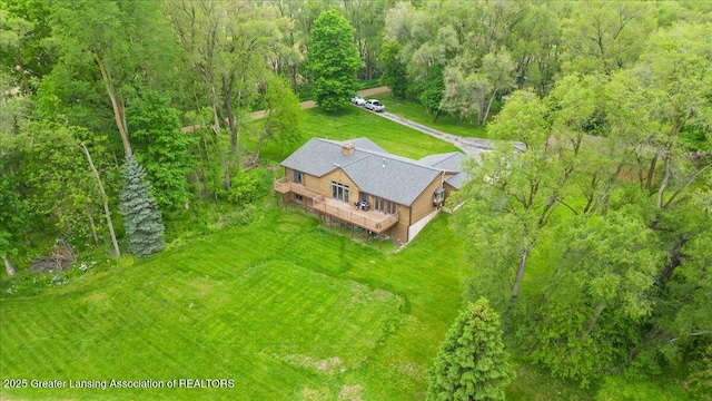 4582 N Watson Rd, Elsie, MI 48831 - view from above of property featuring a forest