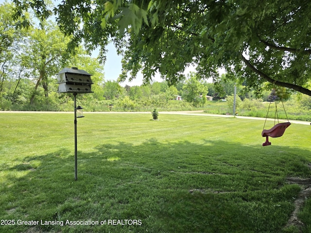 3066 S Canfield Rd, Eaton Rapids, MI 48827 - view of community featuring a yard