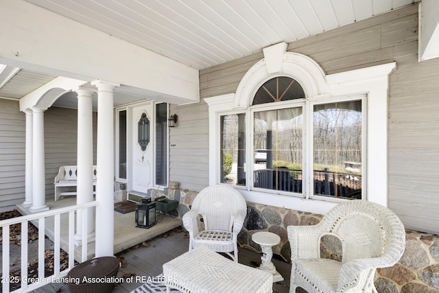 11781 W Herbison Rd, Eagle, MI 48822 - view of porch