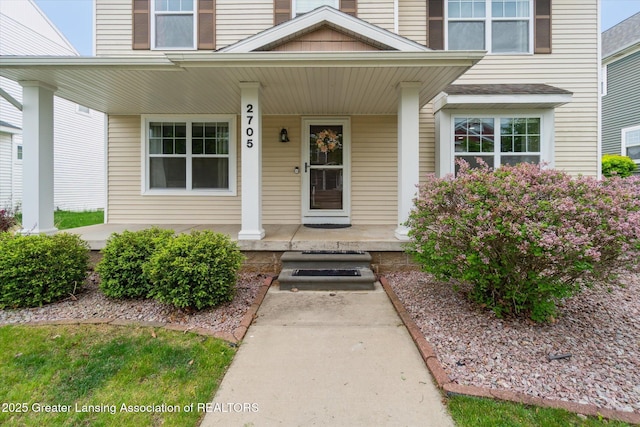 2705 Tapestry Dr Unit 53, Okemos, MI 48864 - entrance to property with covered porch