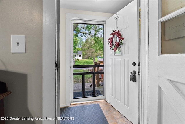 424 N Morrice Rd, Morrice, MI 48857 - entryway with wood finished floors