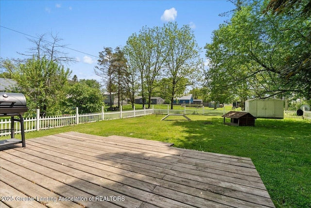 424 N Morrice Rd, Morrice, MI 48857 - view of wooden deck