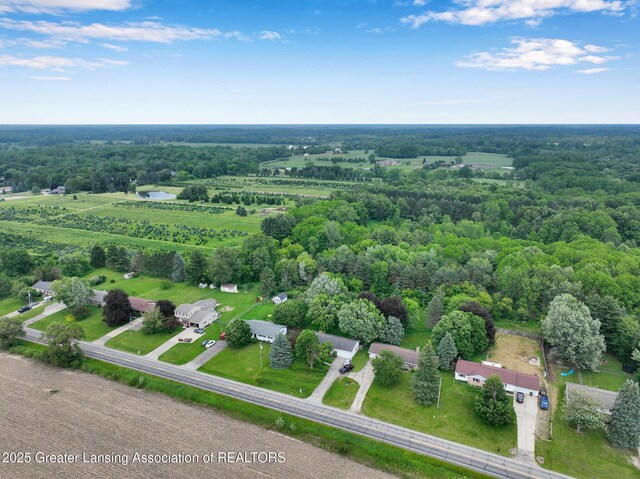14311 Chandler Rd, Bath, MI 48808 - aerial view of a heavily wooded area
