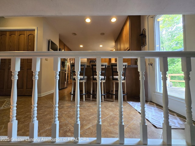 4423 Hyatt St, Eaton Rapids, MI 48827 - stairway featuring recessed lighting