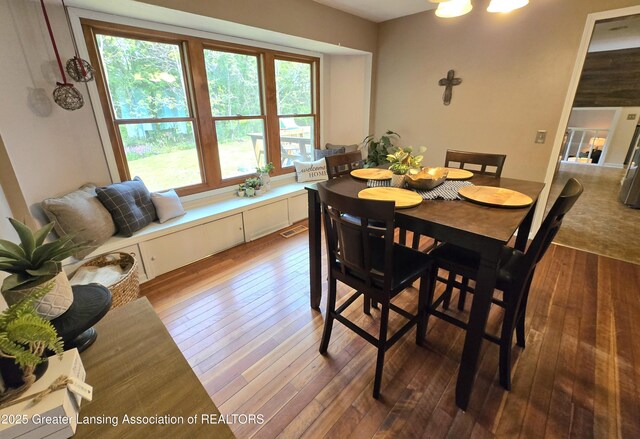4423 Hyatt St, Eaton Rapids, MI 48827 - dining room with hardwood / wood-style flooring