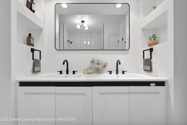 4003 Norfolk Ct, Lansing, MI 48910 - full bath featuring double vanity