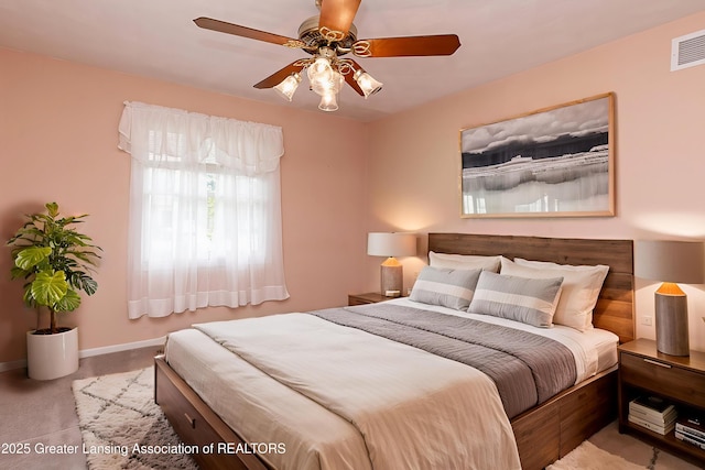 1005 Old Erin Way, Lansing, MI 48917 - carpeted bedroom featuring baseboards and a ceiling fan