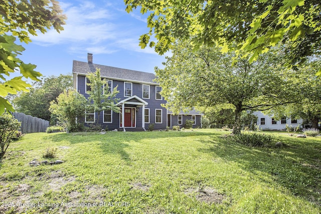 1321 Saint James Pl, Chelsea, MI 48118 - colonial house with a chimney