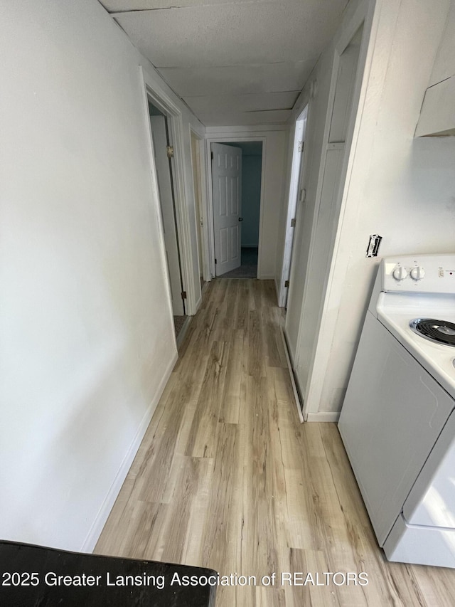 4208 Richmond St, Lansing, MI 48911 - hallway with light wood-type flooring and baseboards