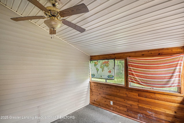 6327 Grovenburg Rd, Lansing, MI 48911 - unfurnished sunroom with lofted ceiling